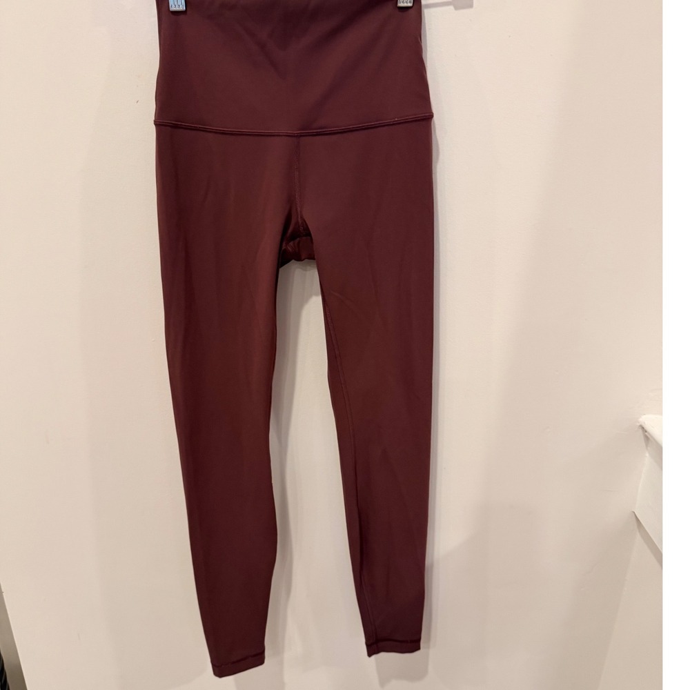 Lululemon Align High-Rise Pant 28 Burgundy Plum Nulu Yoga Leggings Size 6